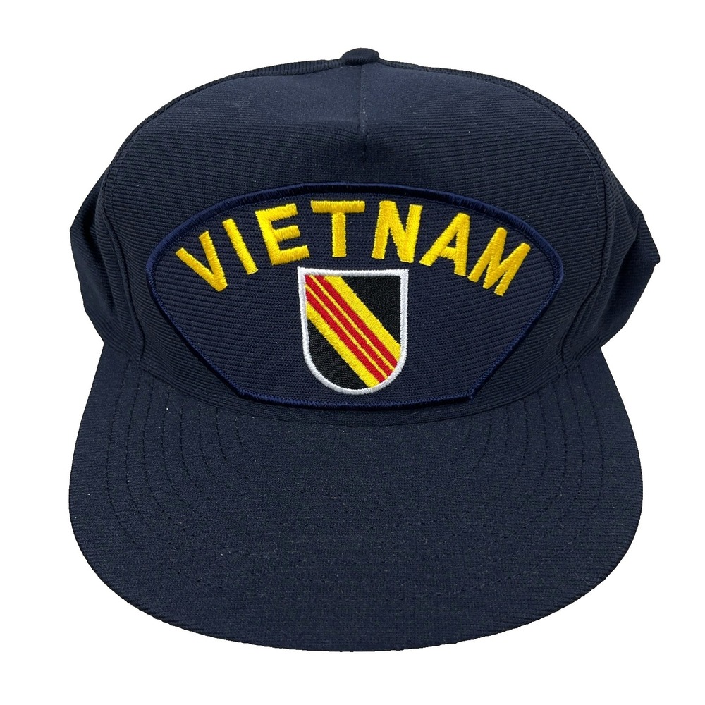 Vintage Vietnam Veteran Hat Cap Snapback Made In USA Military Army 90s Patch